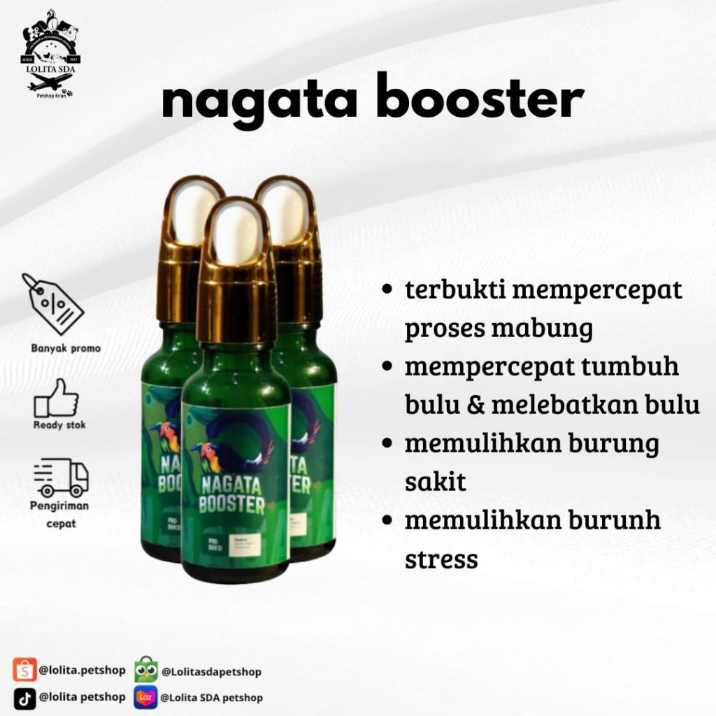 Nagata Booster - Sudah Terbukti Ampuh Atasi Masalah Bulu Burung Kucau