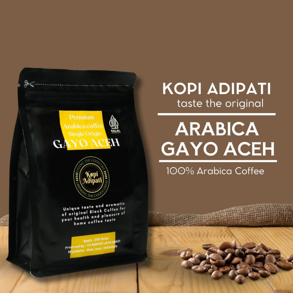 

Kopi Arabica Gayo Aceh (100%) Kemasan 200 gr