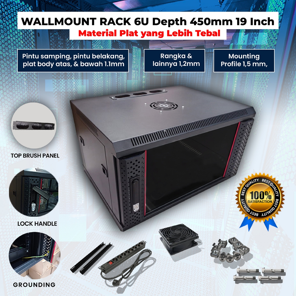 wallmount rack 6U / rack server 6U