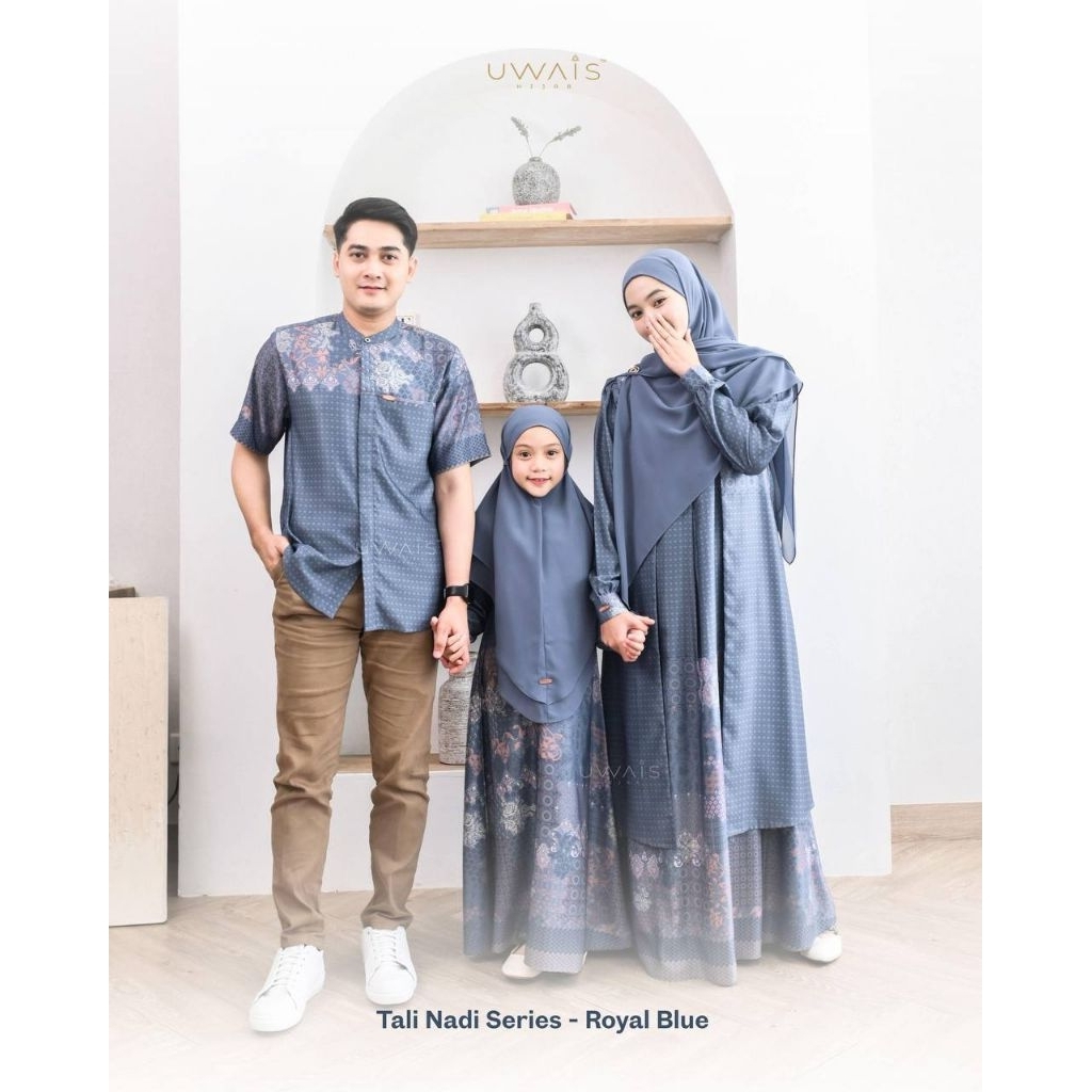 Tali Nadi Series 1 by Uwais Hijab Sarimbit Lebaran Keluarga Seragam Keluarga Motif Terbaru Elegant M