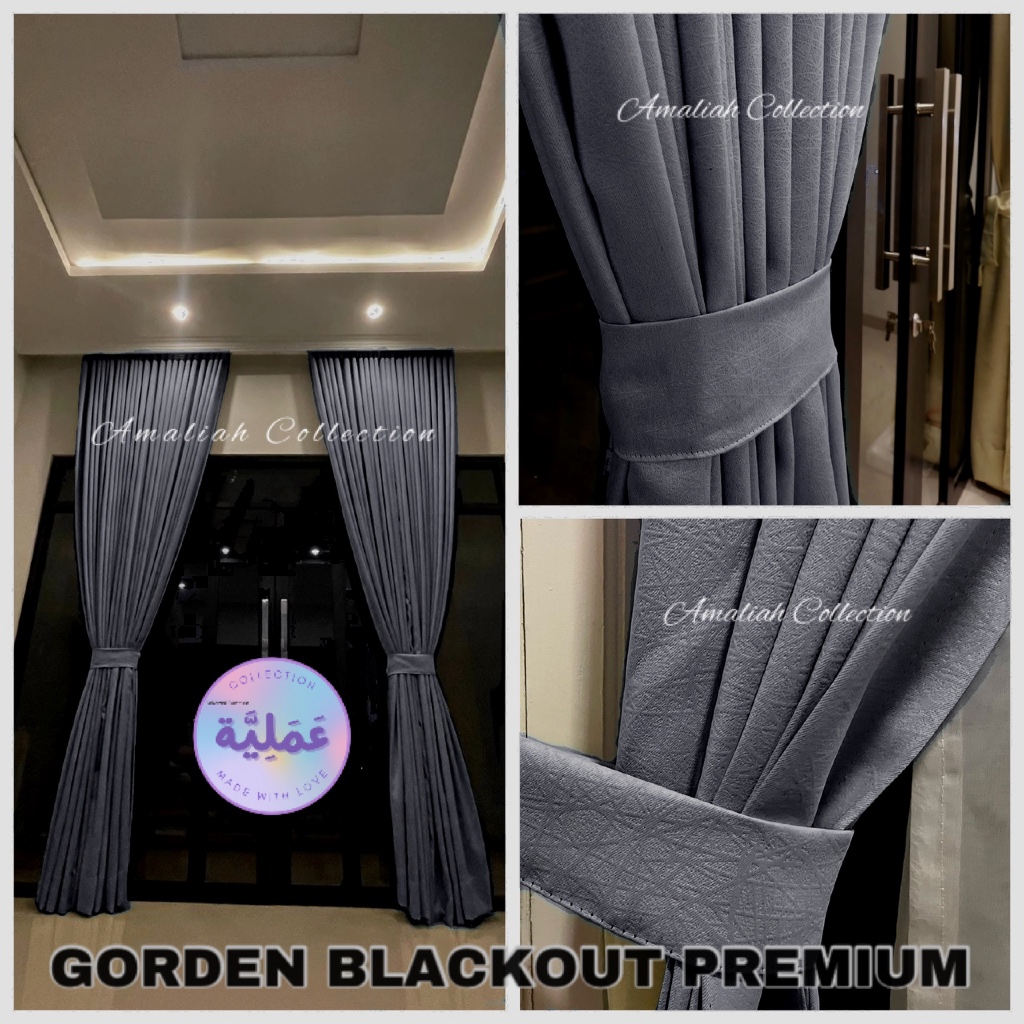 Gorden Blackout Premium / Tirai Blackout Cantik Jendel dan Pintu/ Gorden Tebal Mewah