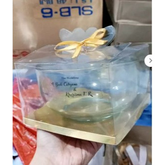 (MIKA SAJA) Kotak Mika Souvenir Ukuran 15x15x8 cm