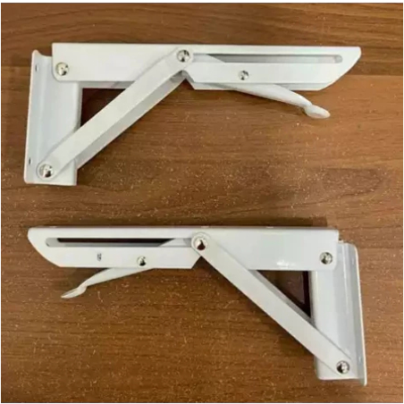 Siku L Penyangga Amblan Papan Dinding Siku Lipat Dengan Sekrup Siku 8 - 10 Inch Siku Amblan Lipat