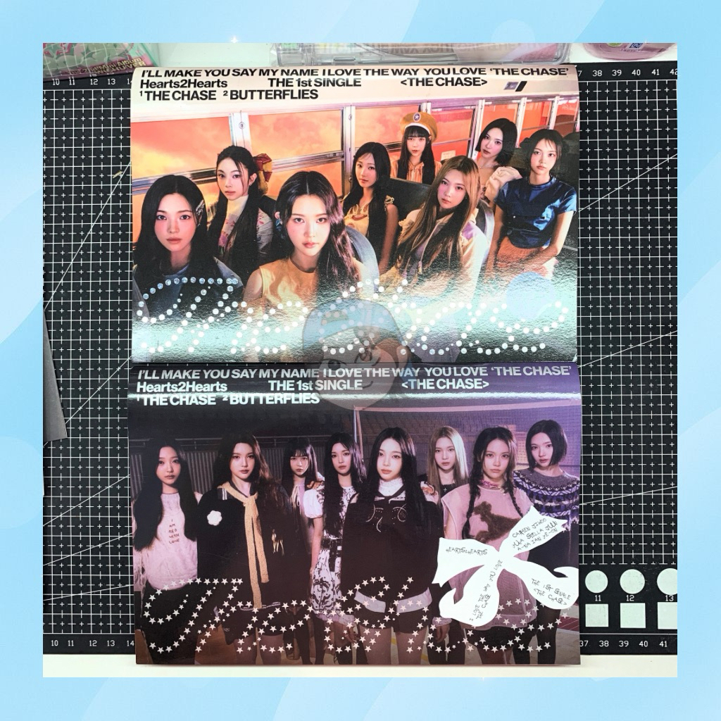[READY] ALBUM THE CHASE HEARTS2HEARTS THE 1ST SINGLE FULLSET BUTTERFLIES HEARTS2HEARTS H2H PHOTOCARD