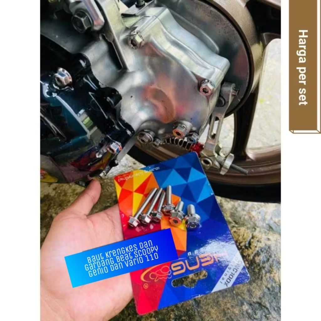 Baut krengkes dan gardan Beat scoopy genio dan vario 110