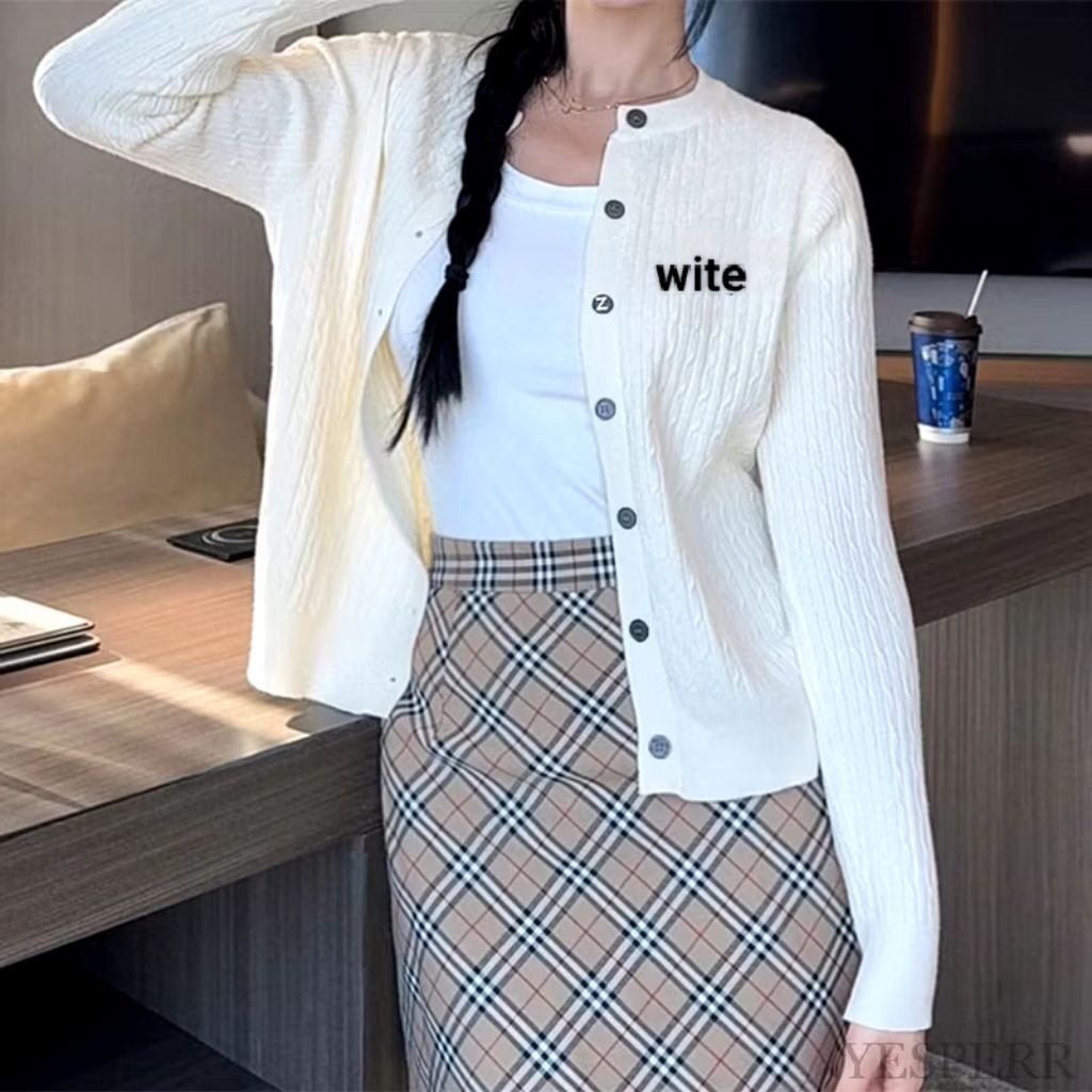 Cable-knite Cardigan/Bianca Cable Ollop/Cardigan cable knitwear