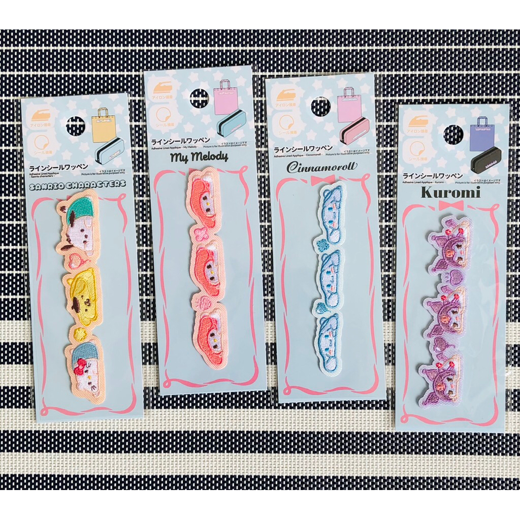 sanrio characters iron patch wappen my melody cinnamoroll kuromi original japan