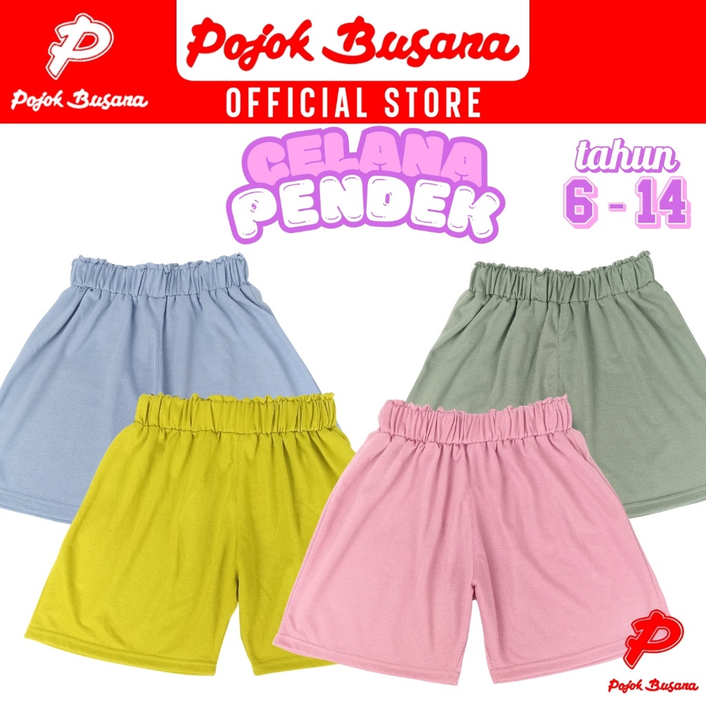 Pojok Busana Celana Pendek Anak Perempuan Santai - Girls Casual Shorts