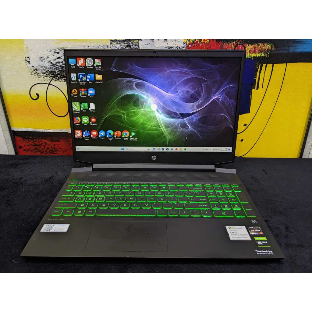 Laptop HP Pavilion Gaming 15 Ryzen 5 5600H 16/256 Nvidia GTX 1650 4gb