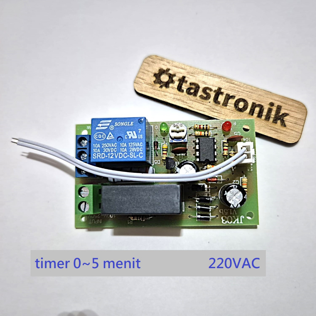 Relay Delay 220V AC Timer 220V Adjustable Relay Delay 0-5 Menit