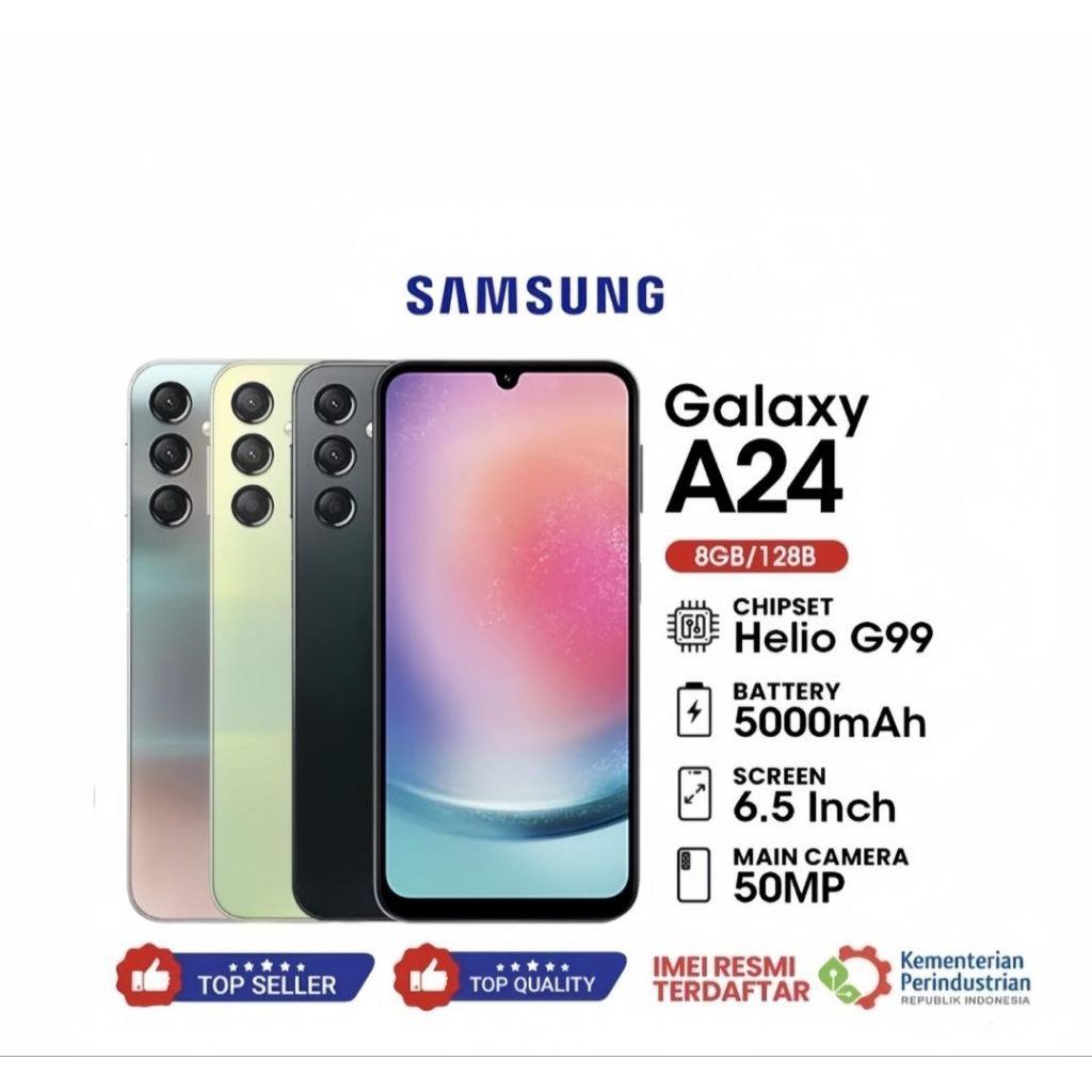 HP SAMSUNG GALAXY A24 8/128GB - SAMSUNG A24 RAM 8GB ROM 128GB RESMI