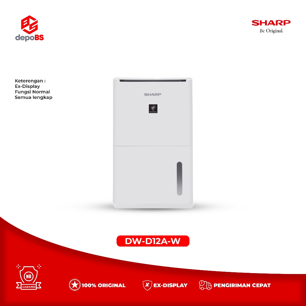 [EX-DISPLAY] Dehumidifier Sharp DW-D12A-W - Pengering Ruang 26 m²