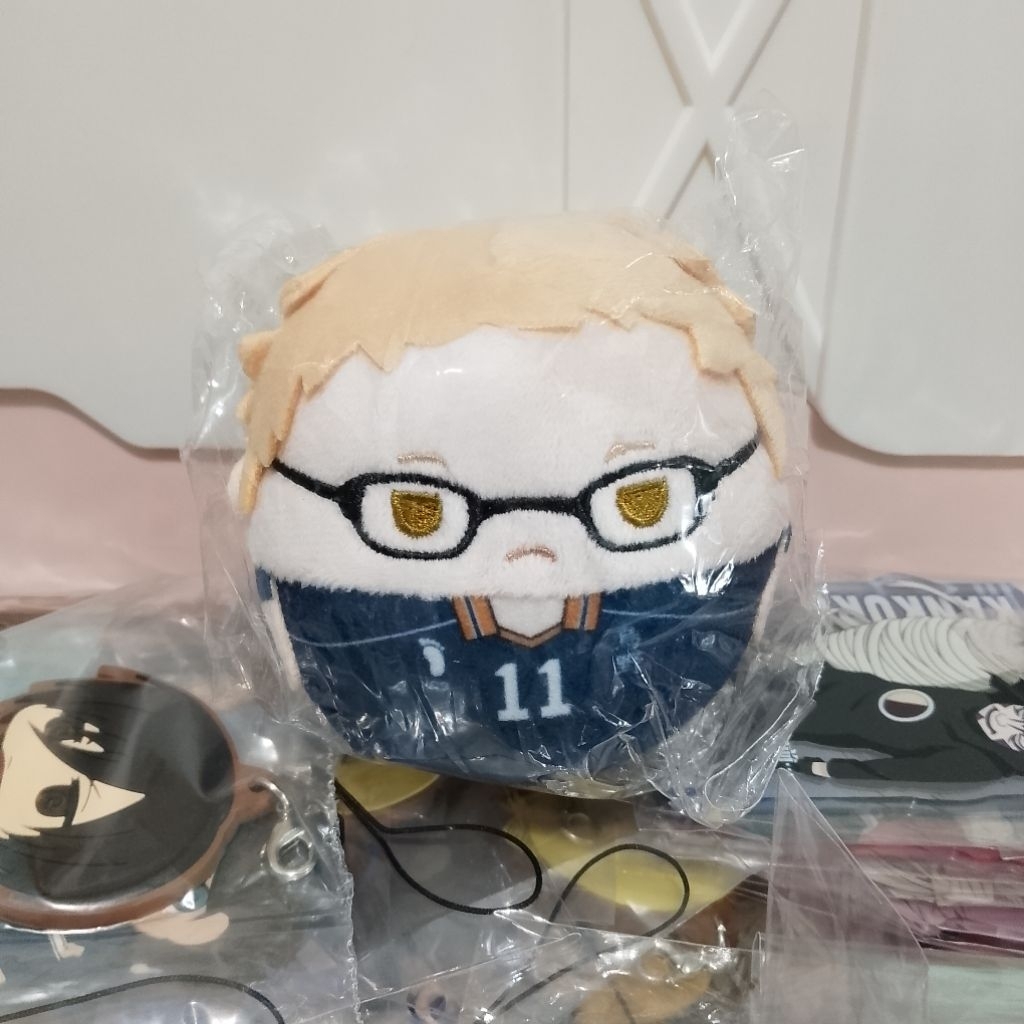 ready original haikyuu tsukishima fuwakororin plushie