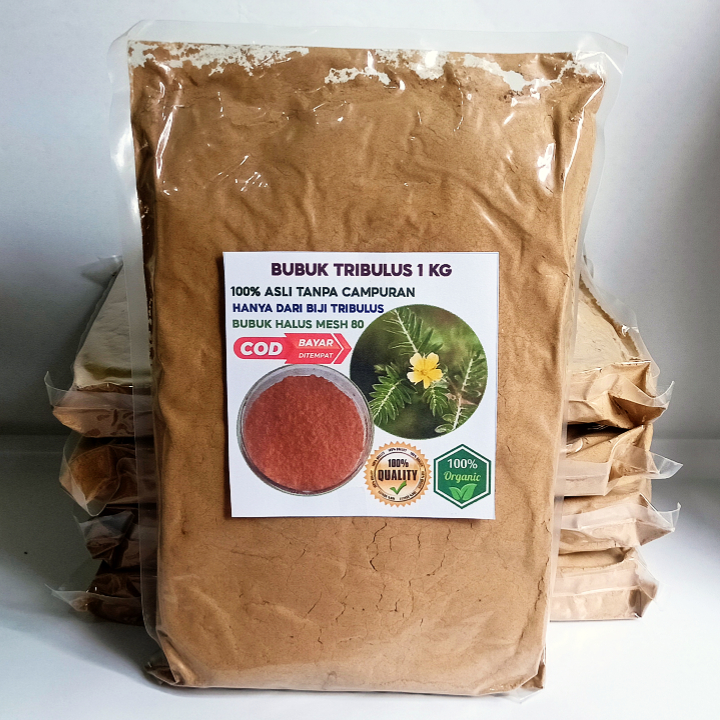 Tribulus Bubuk 1 Kg - Biji Tribulus Terrestris Testosteron Murni