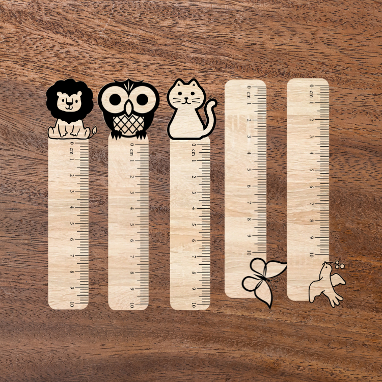 

Penggaris Kayu Custom Nama - Animal Series