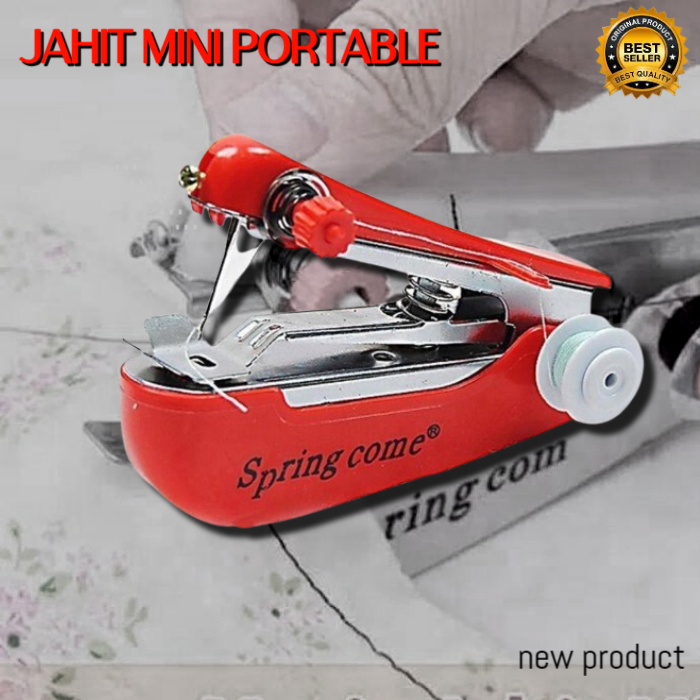 Springcome Mesin Jahit Portable Mini / Mesin Jahit Tangan Spring Come Alat Jahit Mini Mesin Jahit Mi
