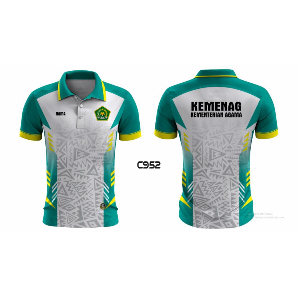 Kaos JERSEY FULL printing/PPG/KEMENAG/GURU/PJOK//Free Custom DESIGN
