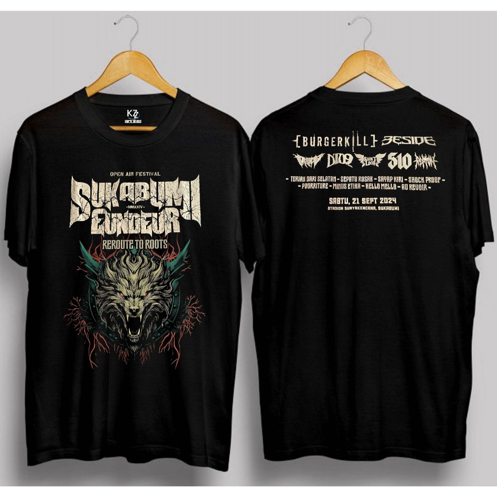 Tshirt Band Sukabumi Eundeur Indonesia - Reroute to Roots / Kaos Band