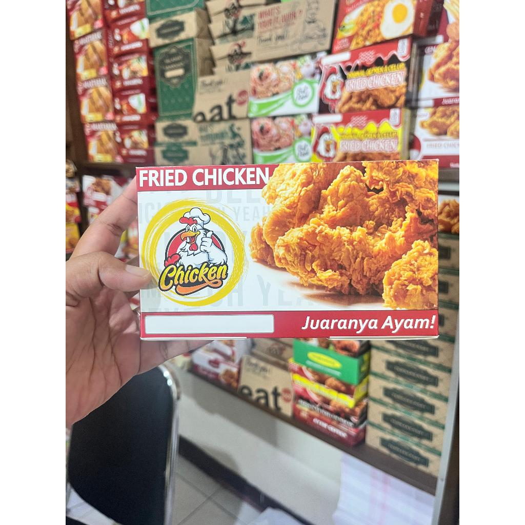Box KFC ayam 2/ dus KFC/dus fried chicken/dus ayam geprek/dus ayam