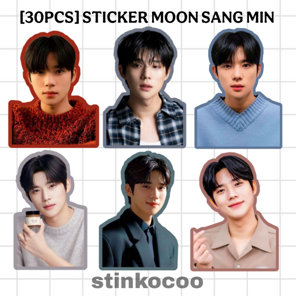 

[30PCS] STICKER MOON SANG MIN ISI 30 STICKER