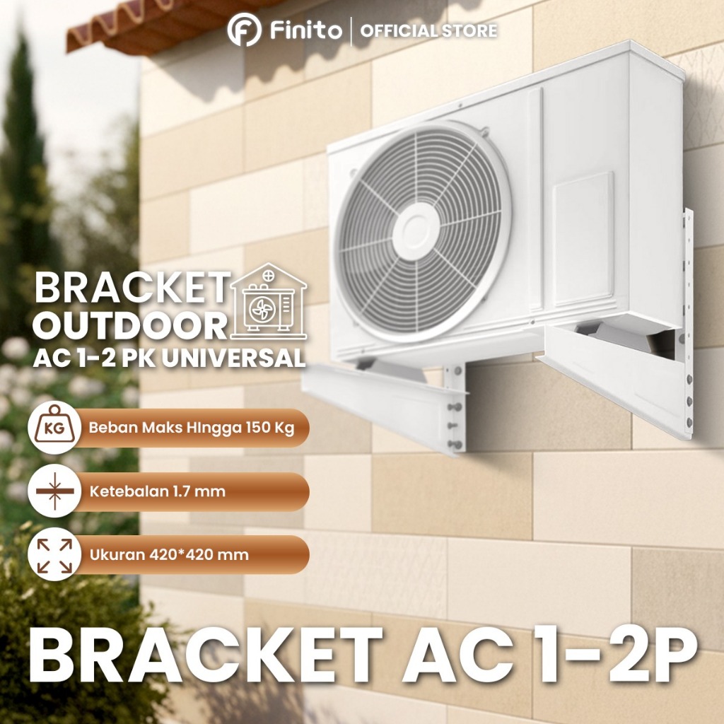 FINITO Bracket AC KJ-001 Bracket Pangkon Siku Outdoor Ac Standing 1 - 2 PK
