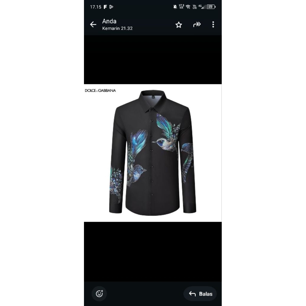 kemeja Dolce gabana