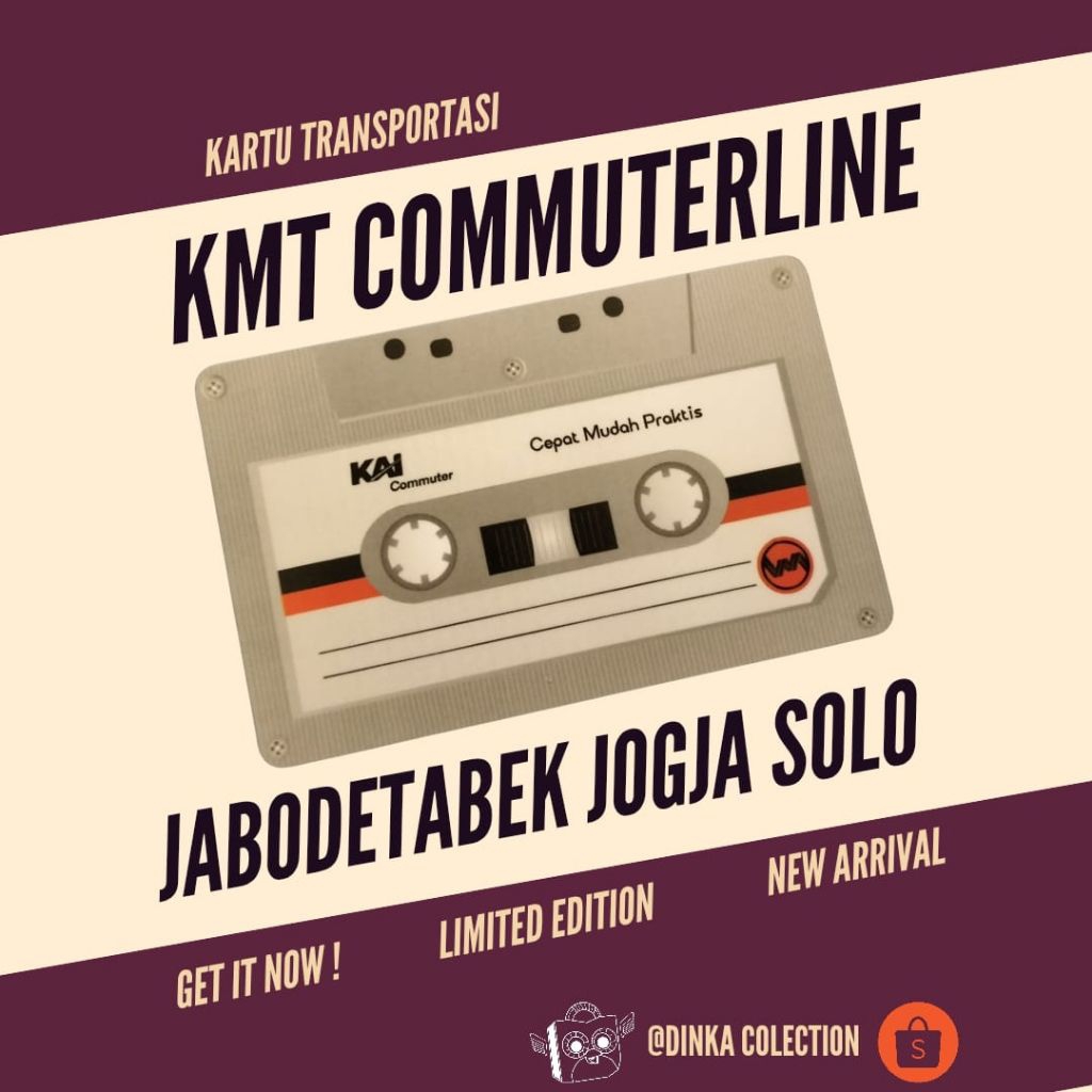 Kartu Multi Trip KMT Commuterline Jabodetabek Jogja Solo edisi Kaset