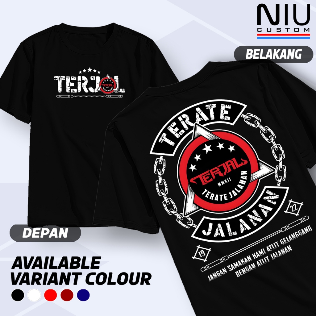 Kaos Terjal Terate Jalanan Terbaru Psht Baju Distro Keren Murah Terlaris Viral Bahan Premium Unisex