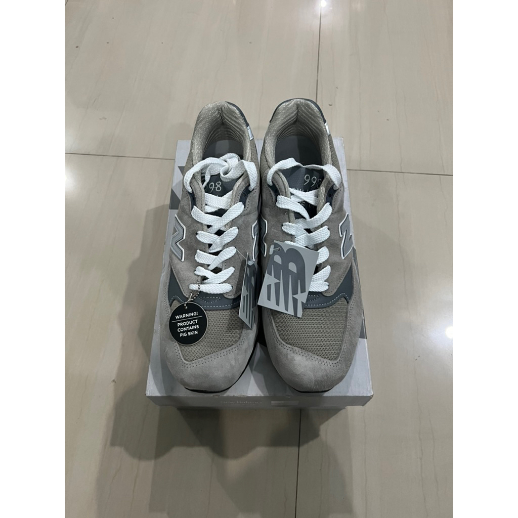 NB 998 Made In USA (U998GR) Grey Silver 100% Original