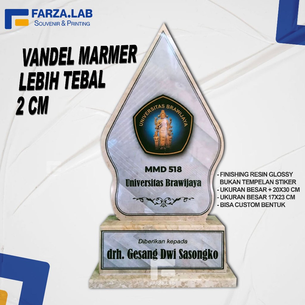 PLAKAT/VANDEL MARMER, PLAKAT, PIAGAM, PENGHARGAAN, TROPHY, KADO WISUDA, HADIAH, PLAKAT WISUDA, VANDE