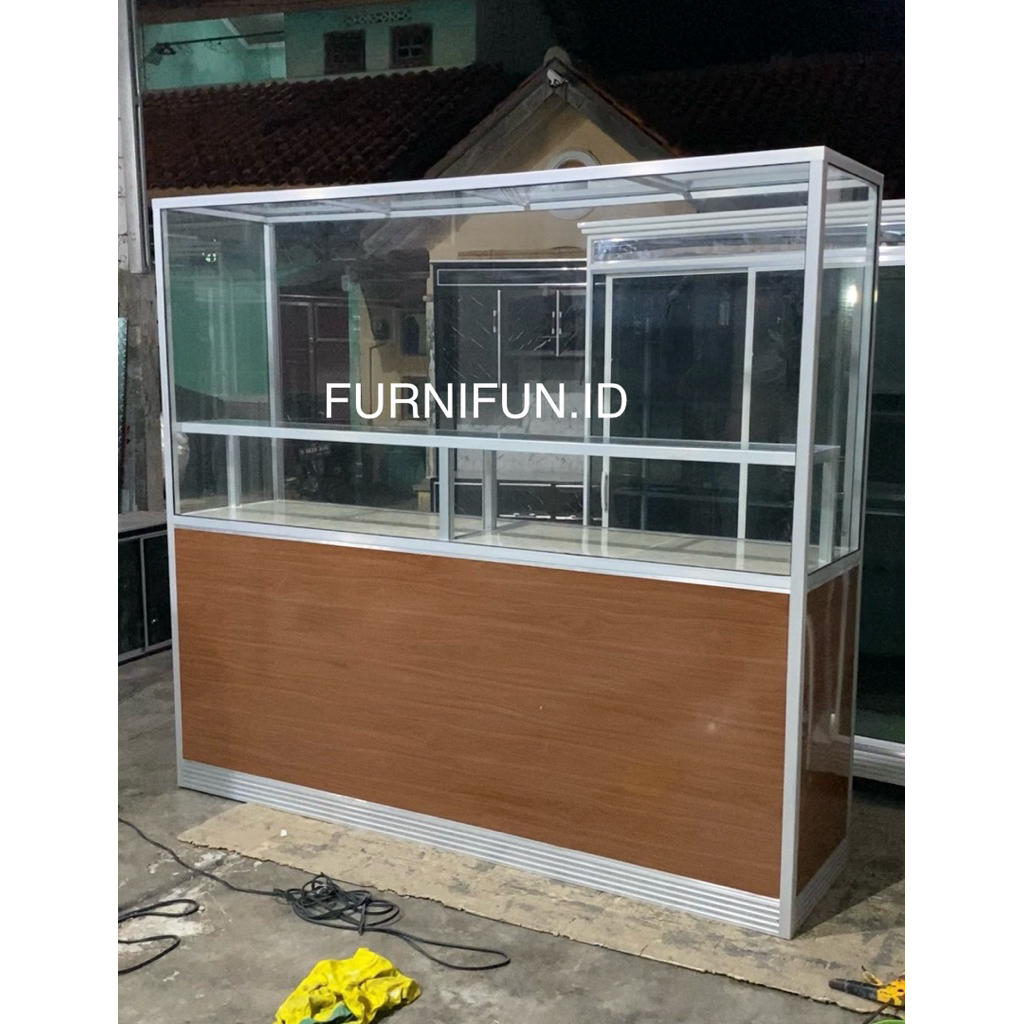 Etalase Padang / Etalase Warteg / Gerobak Nasi Padang / Gerobak Aluminium