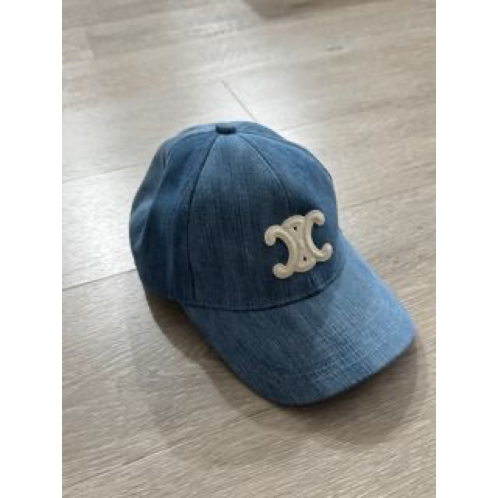 topi celine cap in blue denim