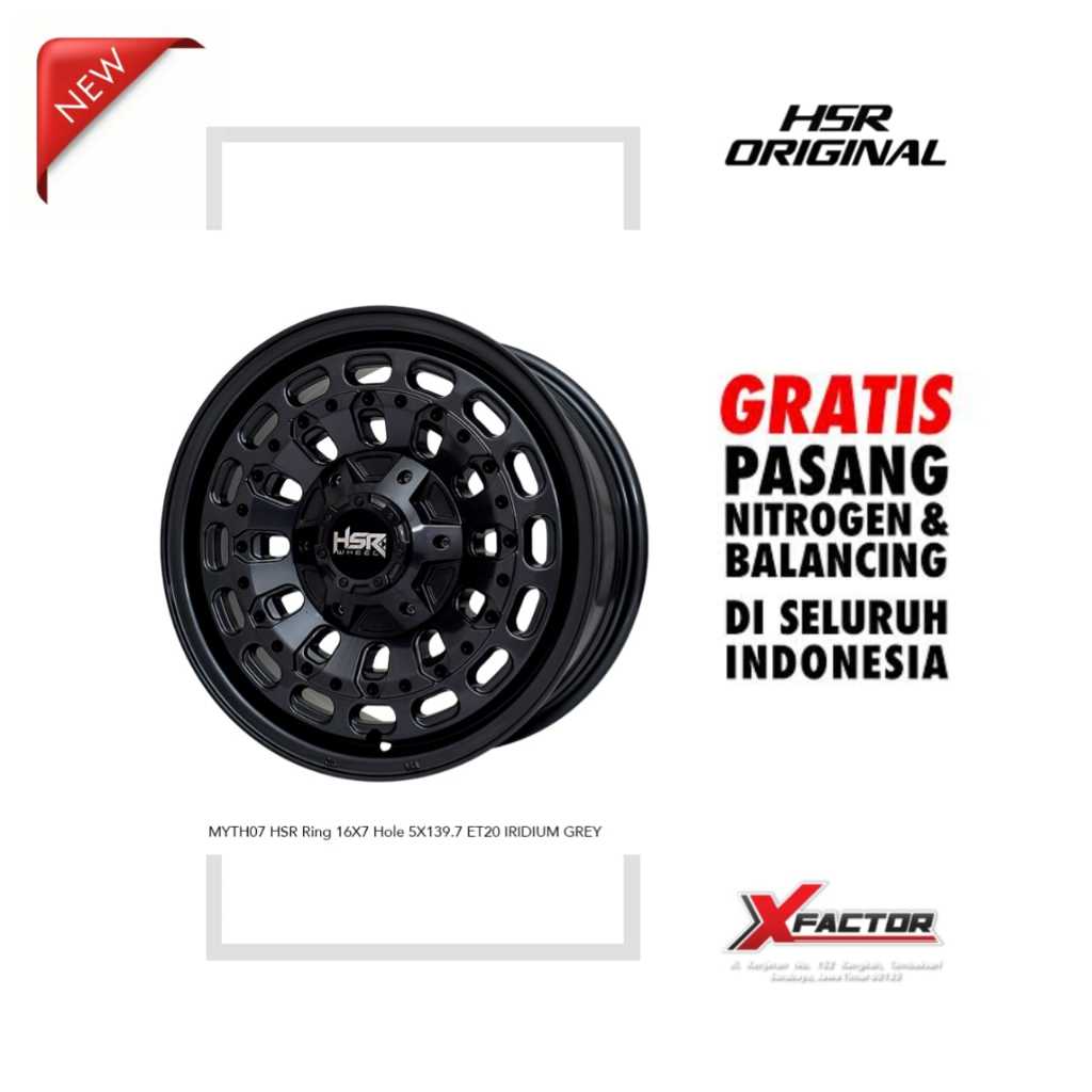 VELG MOBIL R16 HSR MYTH07 HSR R16X7 H 5X139,7 ET20 IRIDIUM GREY