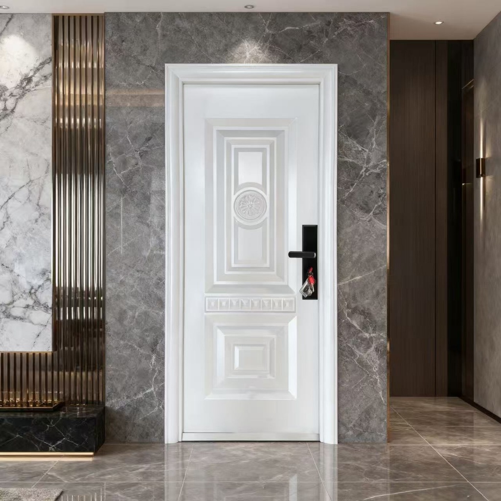 ZW - ( Pintu baja A045) Pintu kamar / Full set pintu utama / (Daun Pintu + Handel + Engsel + Kusen +