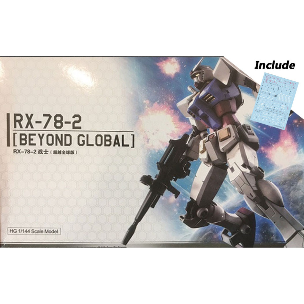 HG Hongli / Daban 1:144 Fighter RX 78 unit 2 Beyond Global + Water Slide Decal