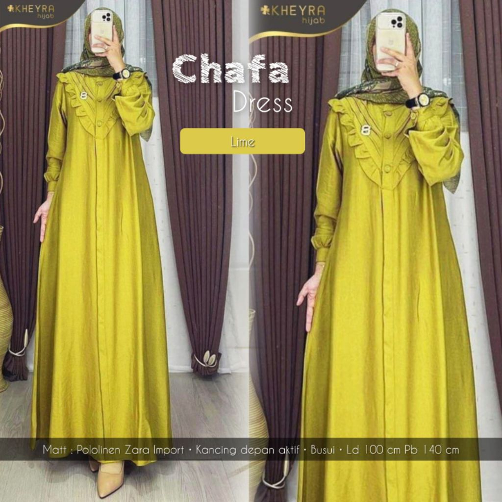 GAMIS CHAFA BAJU DRESS WANITA DEWASA BY ALILA