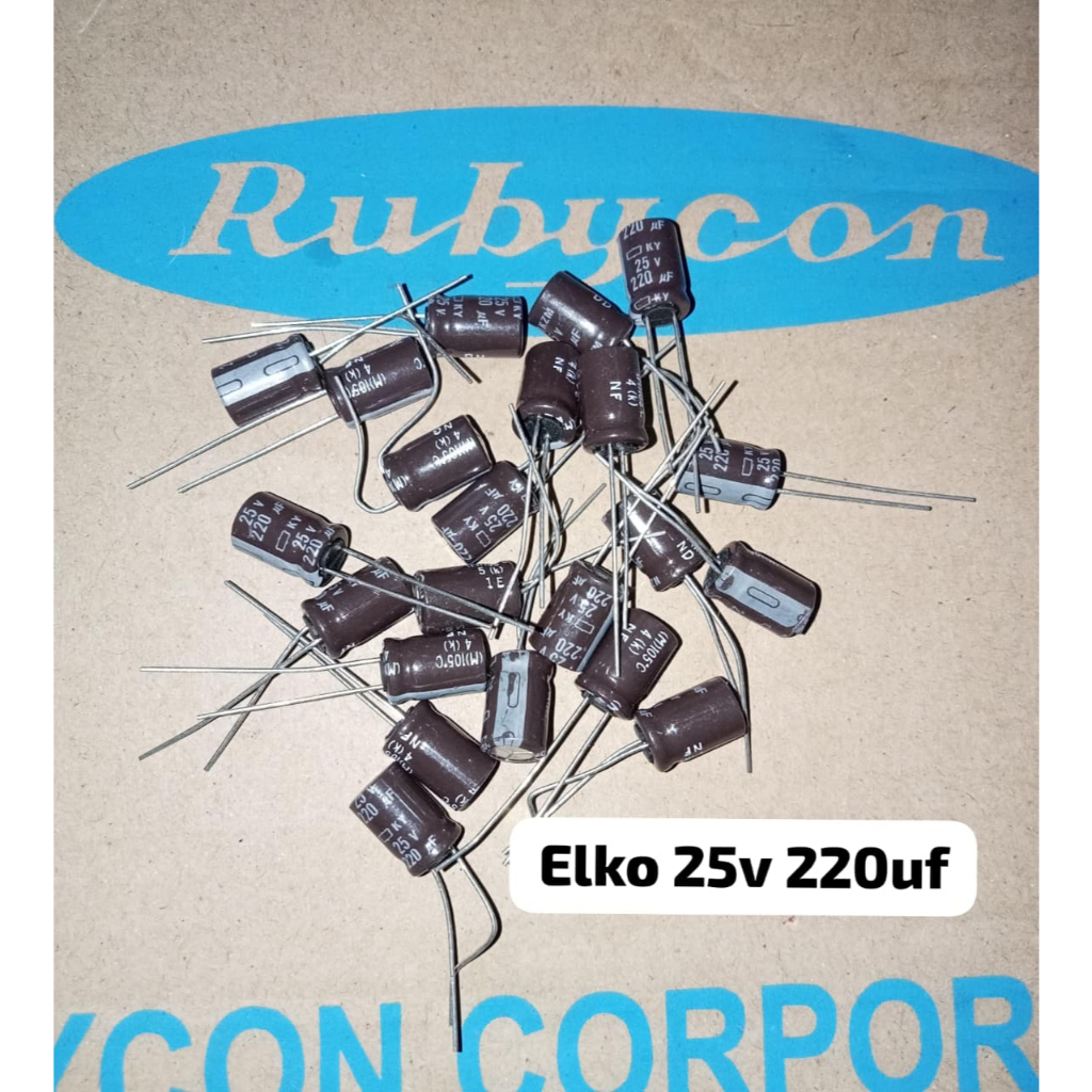 Elko 25v 220uf Elco 220uf 25v Original