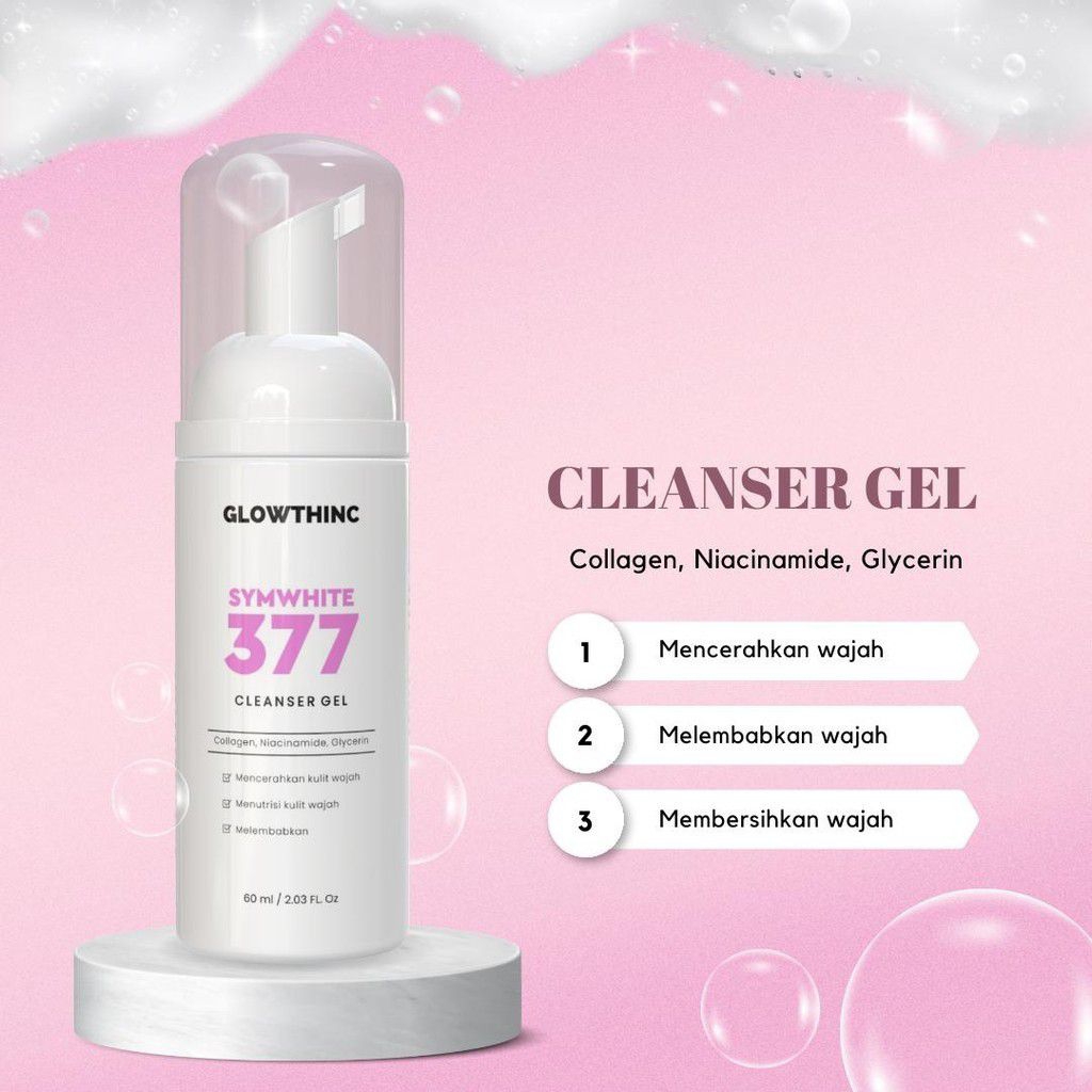 PROMOSkincare pemutih kulit || Glowthinc Cleanser Gell 377