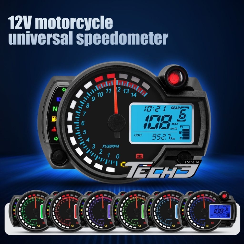 TECH3 SPEEDOMETER DIGITAL KOSO RX2N UNIVERSAL