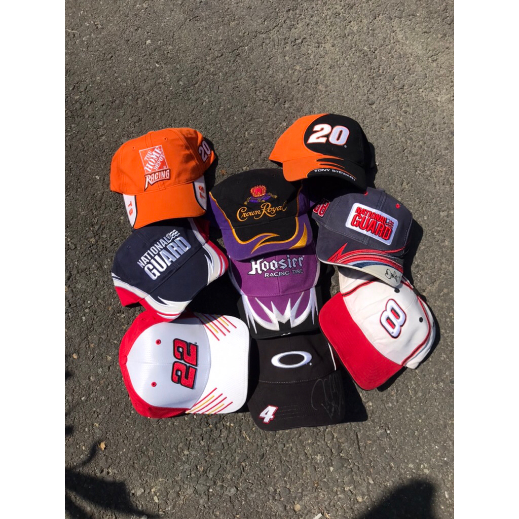 Nascar Caps/Nascar hats/Topi nascar/Topi racing/Racing caps/Flame caps/oakley nascar