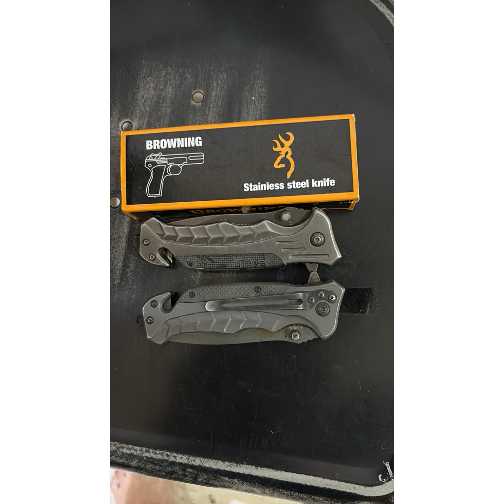 Browning Outdoor survival knife Pisau Saku Lipat