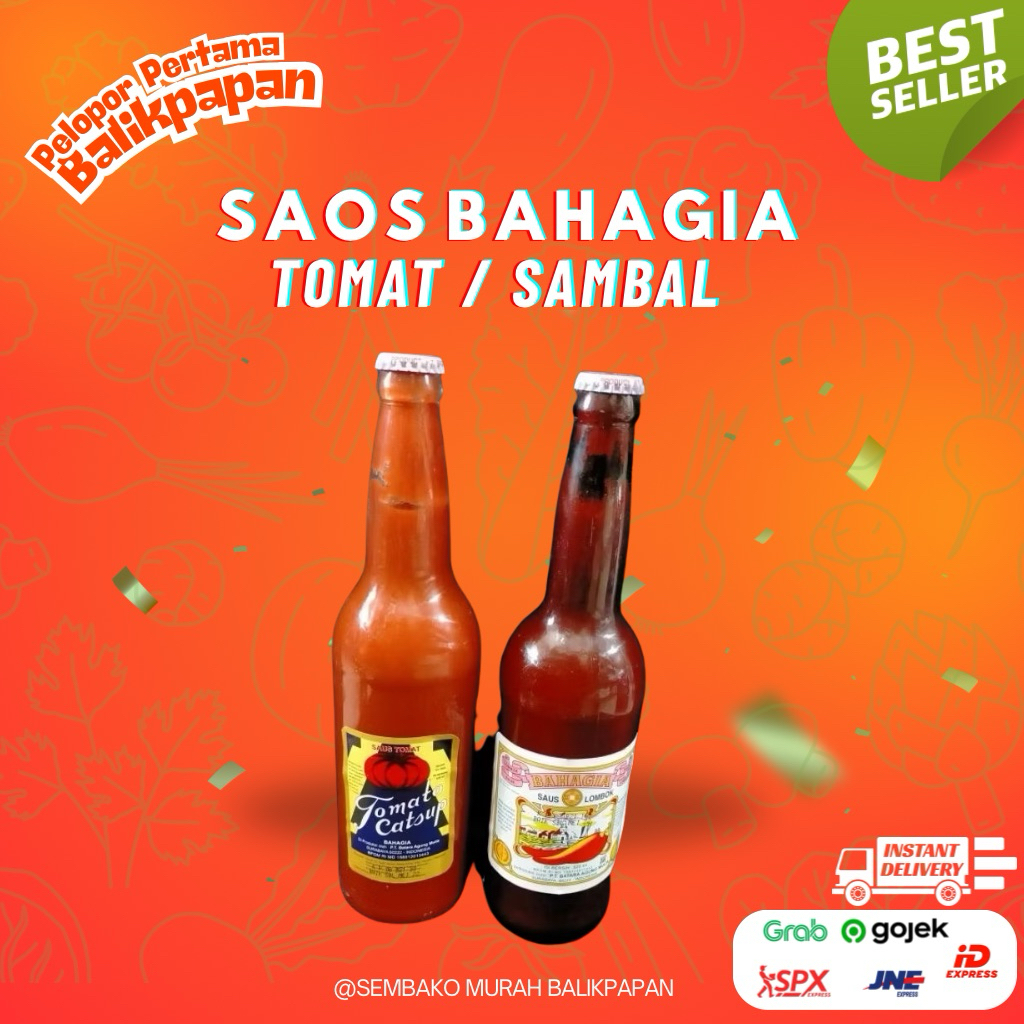 saos tomat dan sambal BAHAGIA 620ml