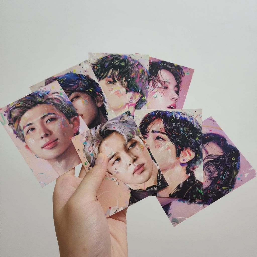 7pcs Postcard Fanart BTS