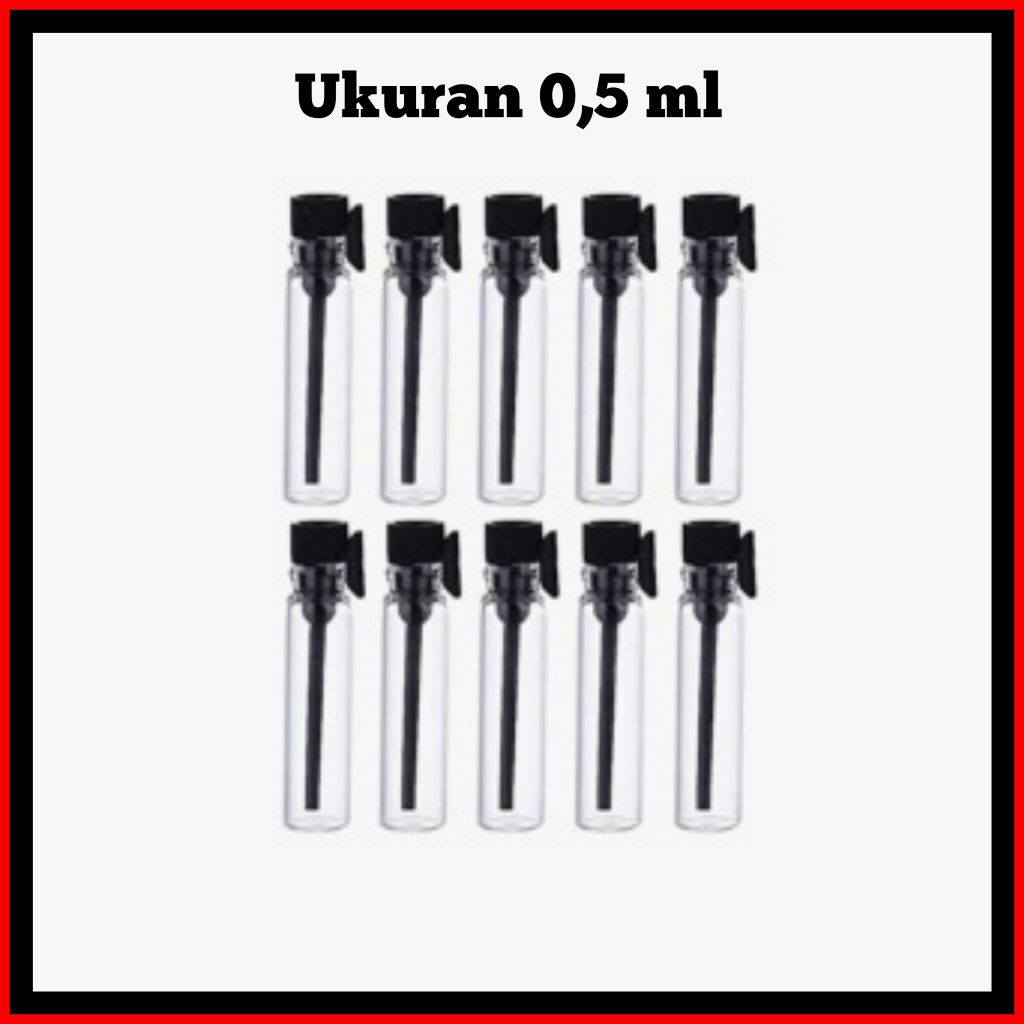 Botol Vial 0,5 ml / Botol Parfum tester ukuran 0,5 ml