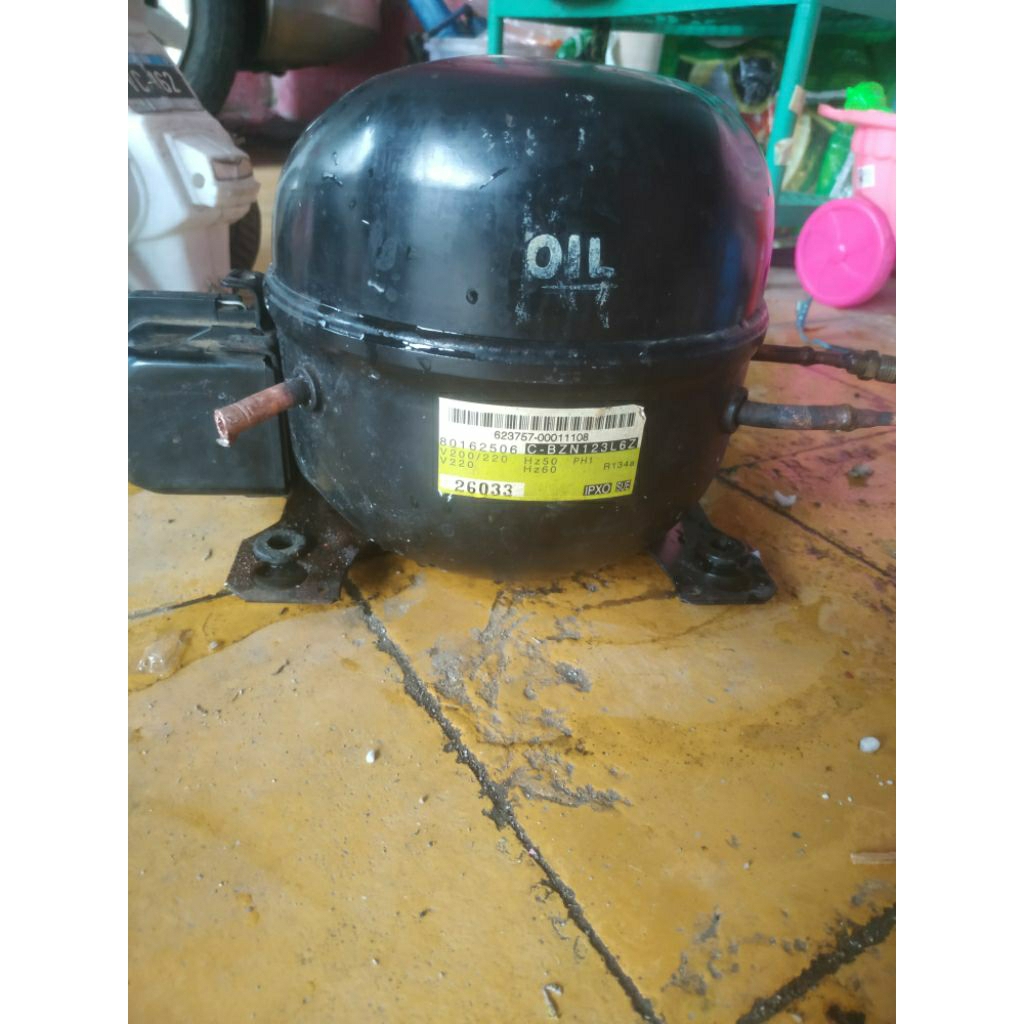 kompresor kulkas 2 pintu 1/6pk