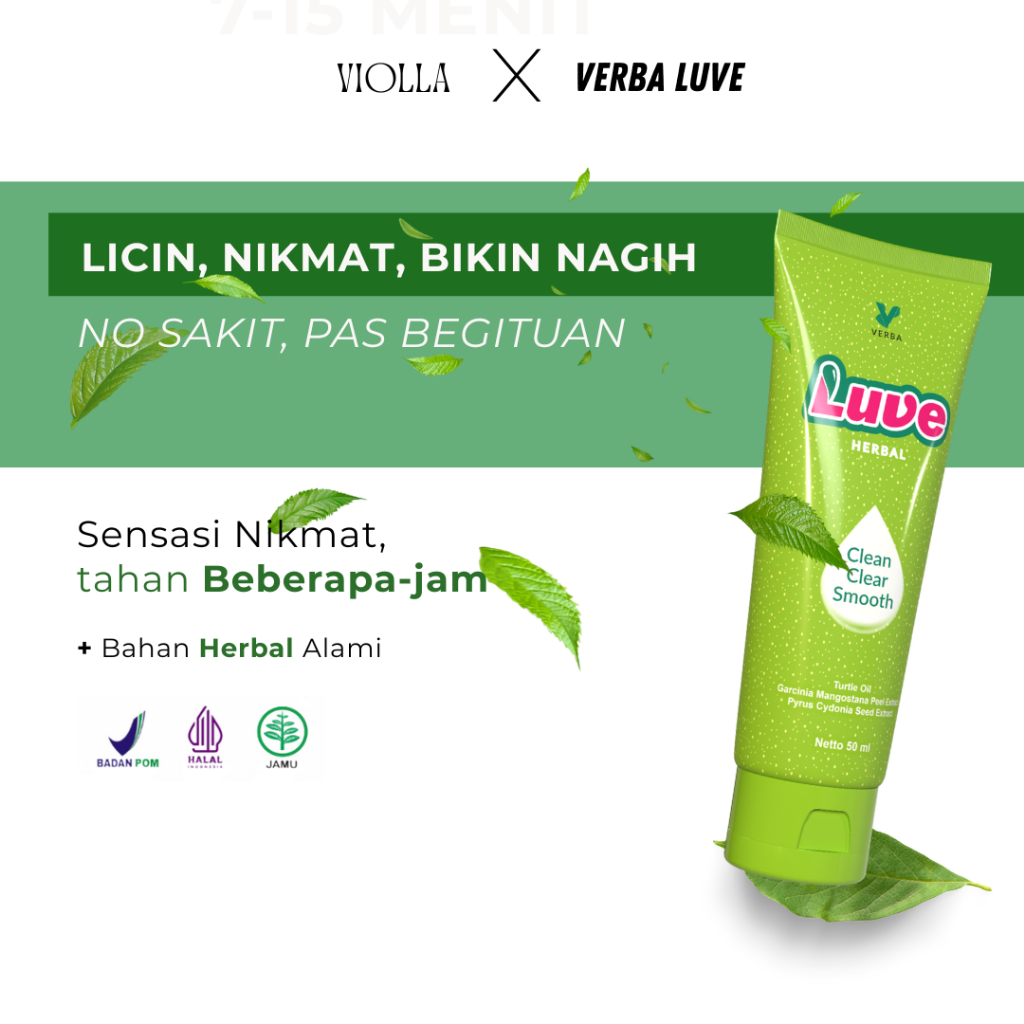 VERBA LUVE Pelumas Sexs Pria & Wanita Herbal 50 ml Sudah BPOM
