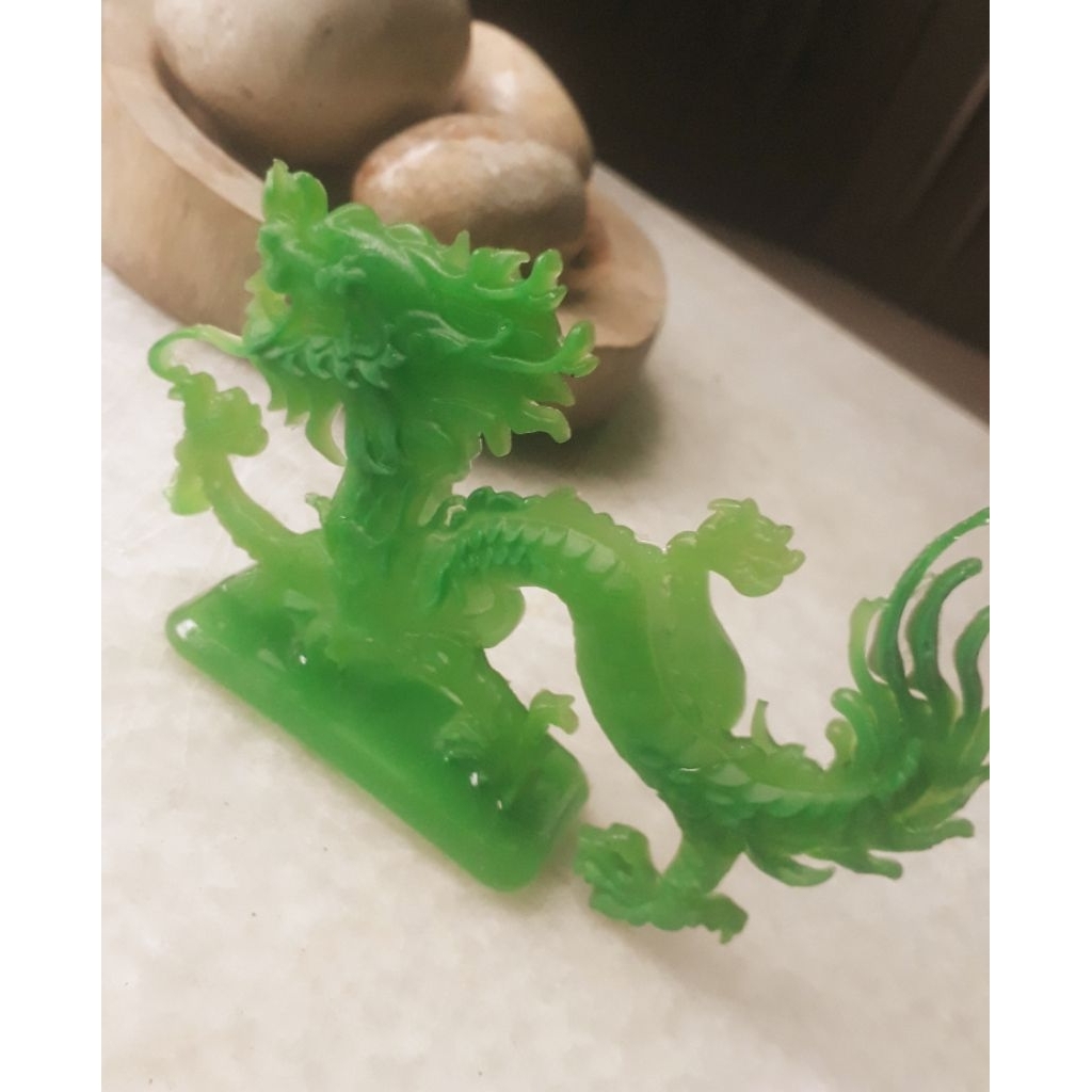 HIASAN ESTETIK PATUNG NAGA model giok macan