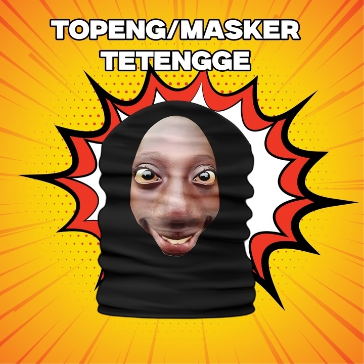 topeng masker tetengge terunik Fullprinting 3D