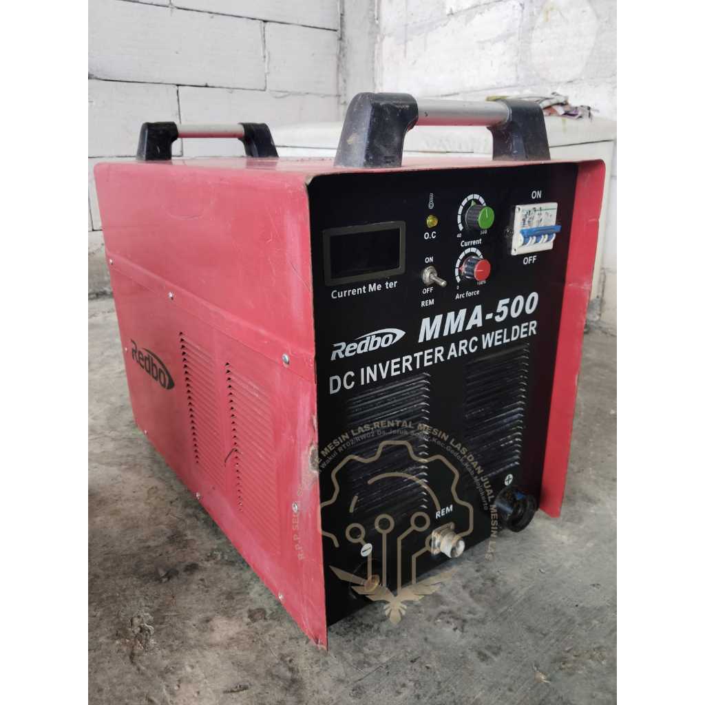 MESIN LAS BEKAS MMA 500A REDBO MESIN LAS REDBO BEKAS 500 AMPERE 3 PHASE SMAW STIK LAS LISTRIK INVERT
