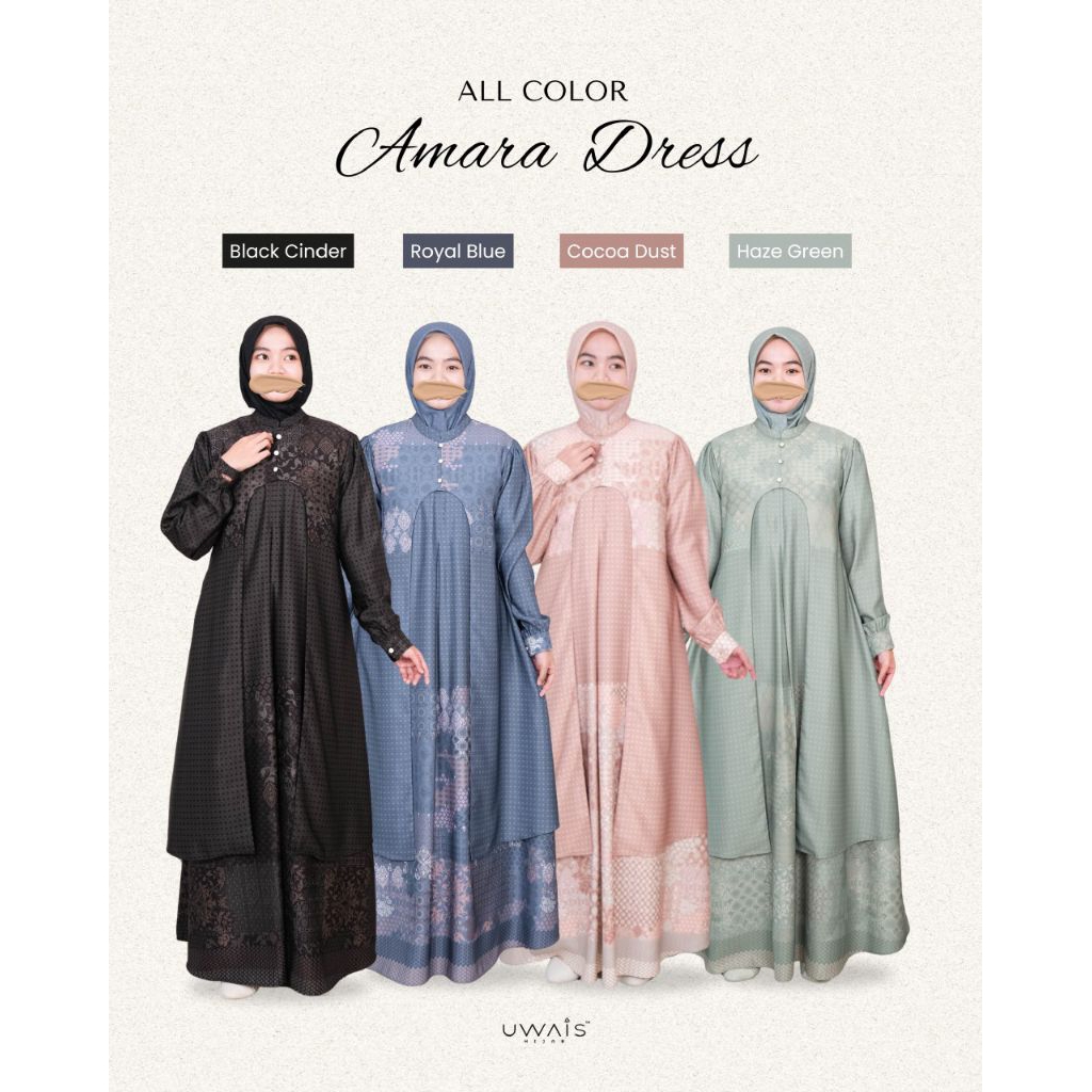 UWAIS HIJAB Amara Dress // Tali Nadi Series // Family Series 1 // Sarimbit 2026